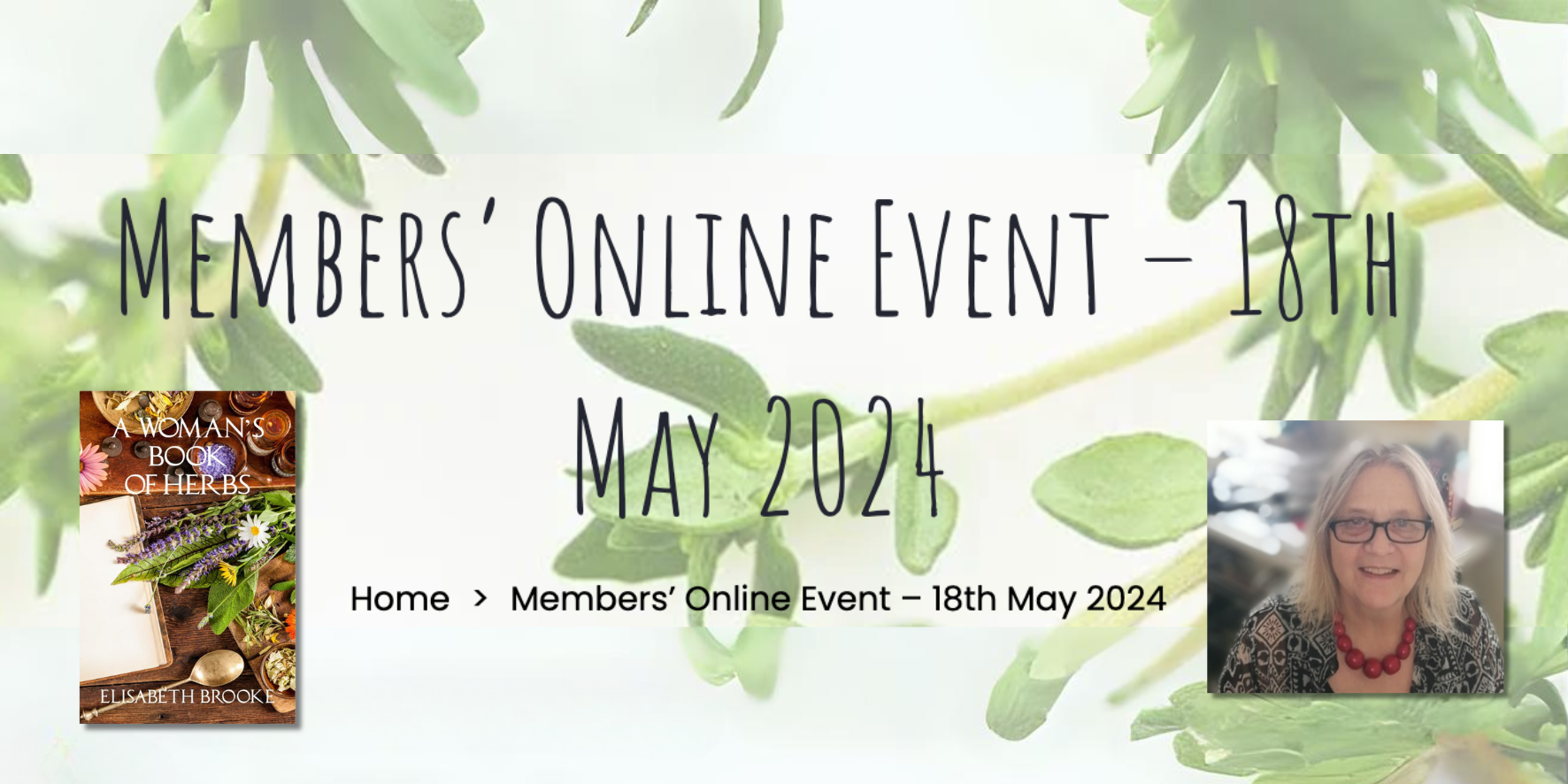 The Herb Society Online Event with Elisabeth Brooke